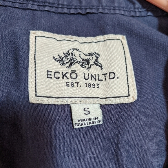 Ecko Unlimited Men's Short Sleeve Button Down Sm - Picture 3 of 7